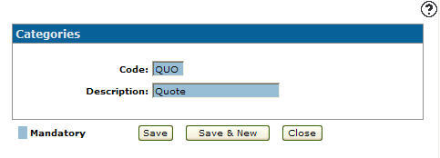 Copying a Call Category