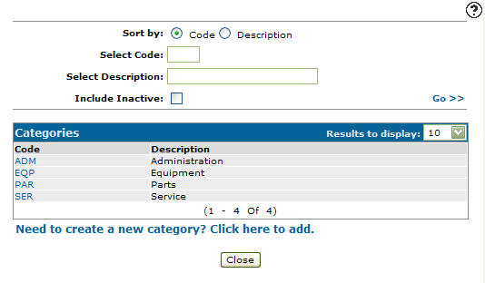 Copying a Category Code