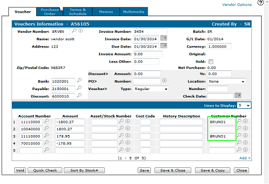Accepting a payment and adding an AR interest charge using a parts invoice
