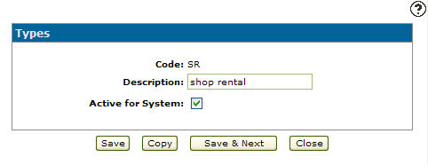 Editing a Work Order Type Code